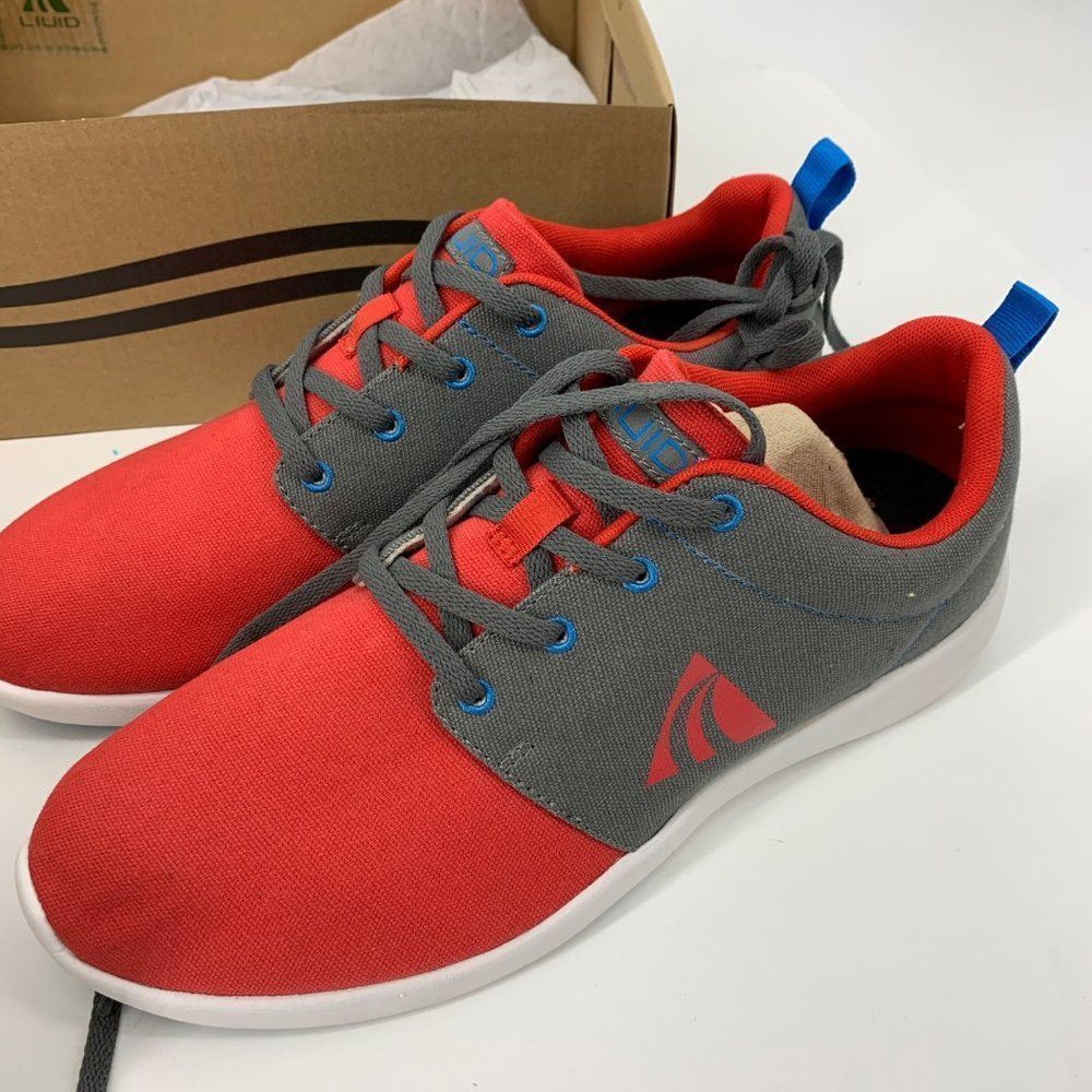 Mens Liuid Size 8 Sample Sneaker Shoes Red Lace Up athletic Collector 3122 Stan